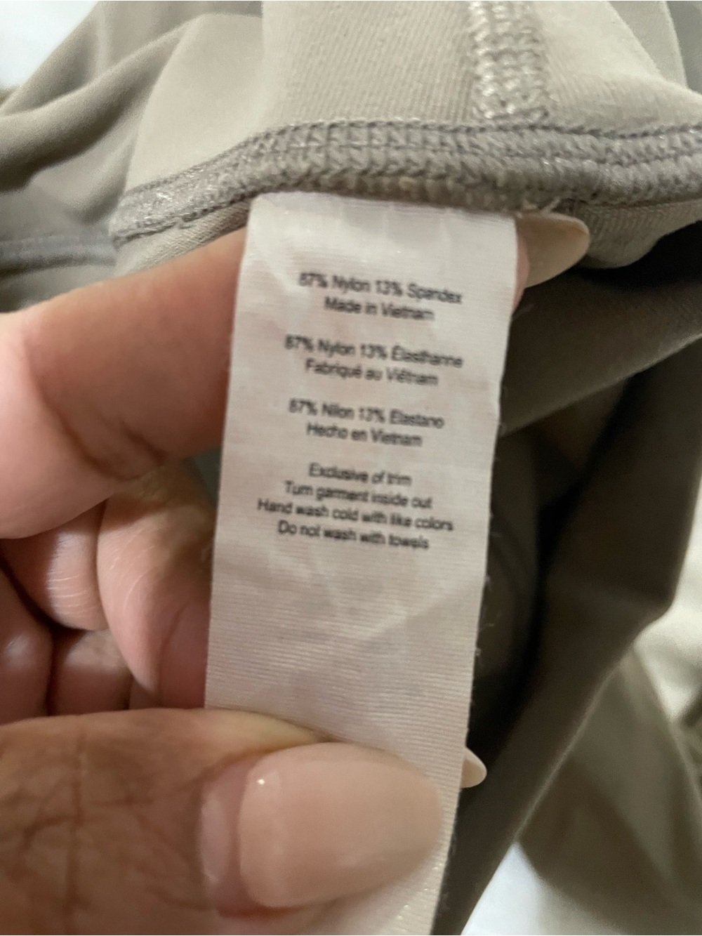 ALO Yoga High-Waist Lattice-Side Leggings - Taupe - Picture 7 of 12